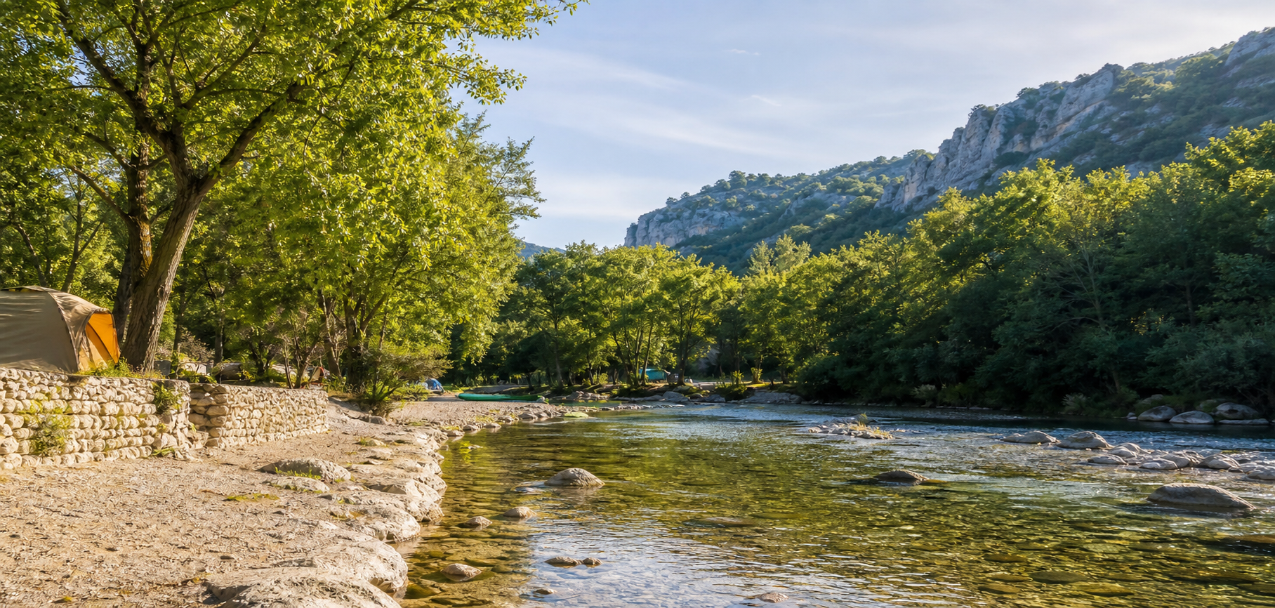 Rivierlandschap bij Anduze